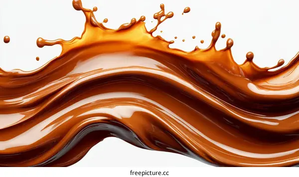 Chocolate Splash Art Illustration