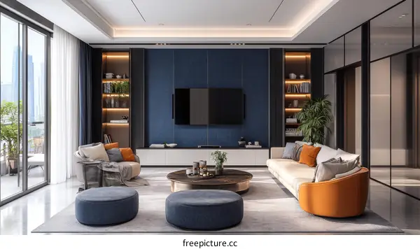 Modern Stylish Living Room Interior Design