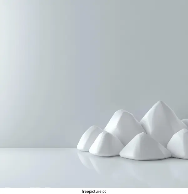 Abstract White Mountains Minimalist Design