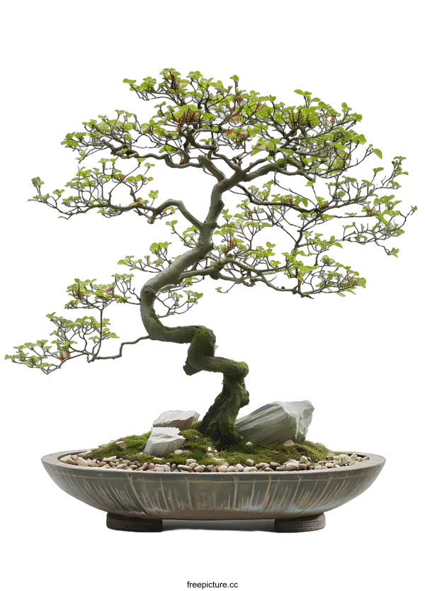 [Transparent Background PNG]Bonsai Tree in a Pot