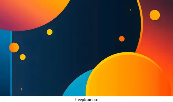Abstract Background with Circles and Gradients