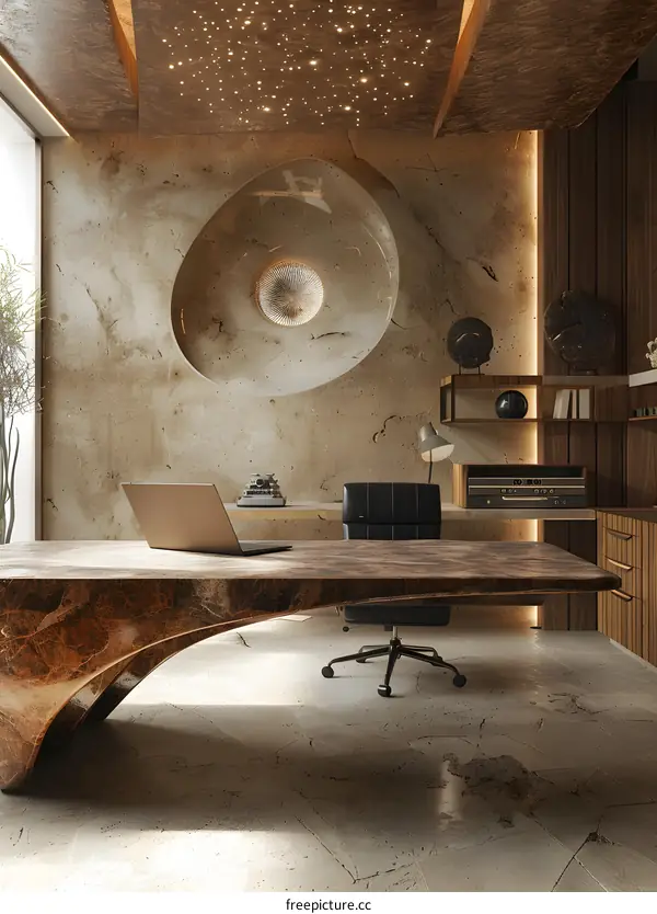 Luxury modern home office interior design