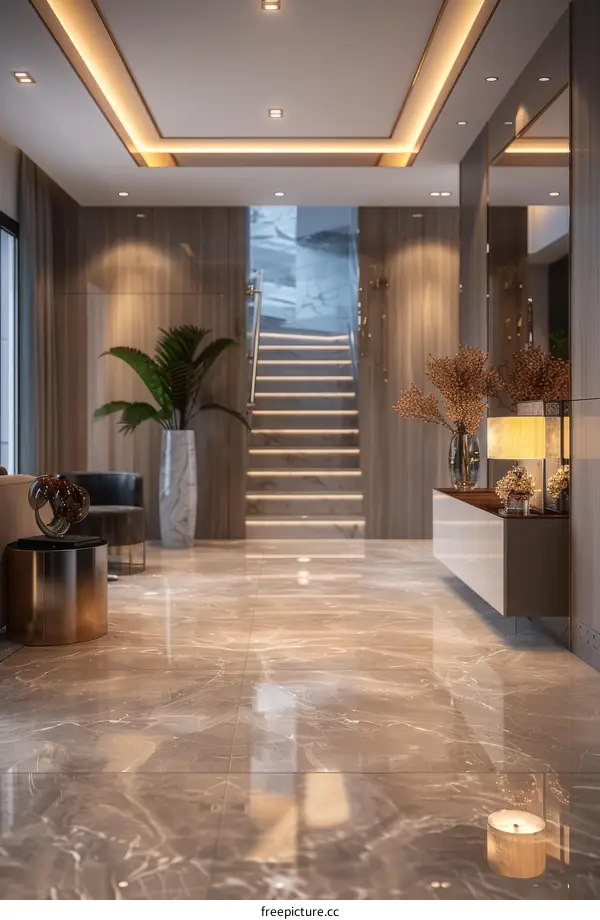 Modern Luxury Entrance Hallway Design