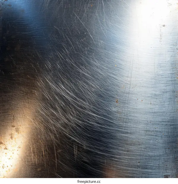 Close-up of a scratched and rusty metal surface