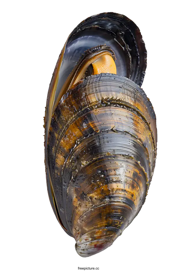 [Transparent Background PNG]Open Swan Mussel on White Background