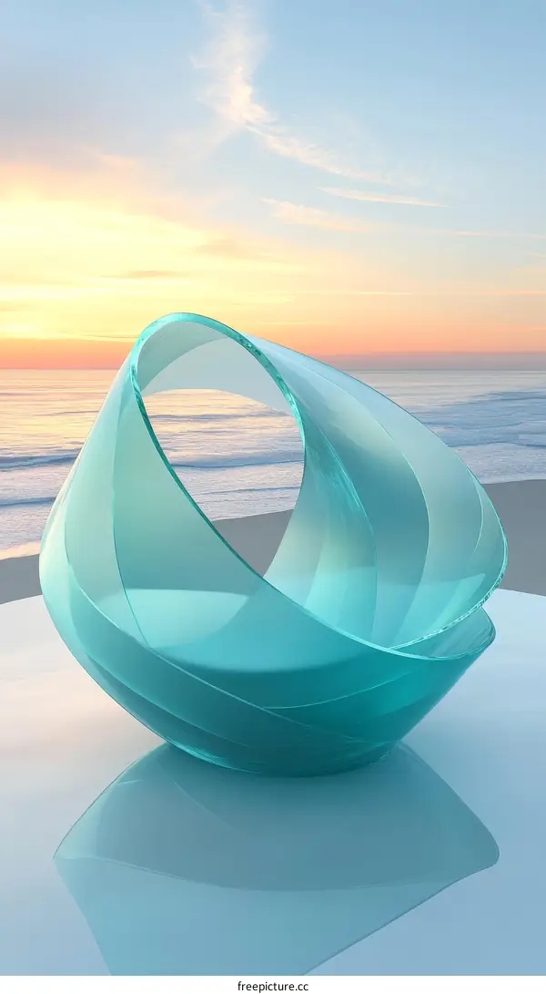 Abstract Glass Art by the Sea