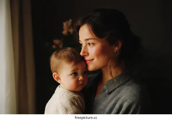 Mother and Child Bonding Close-up