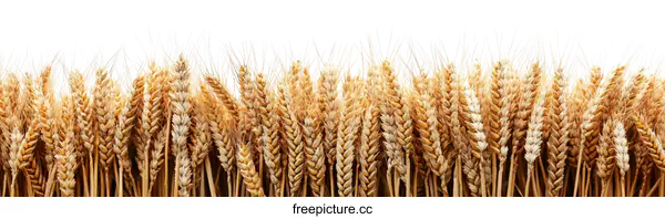 [Transparent Background PNG]Wheat Ears Against White Background