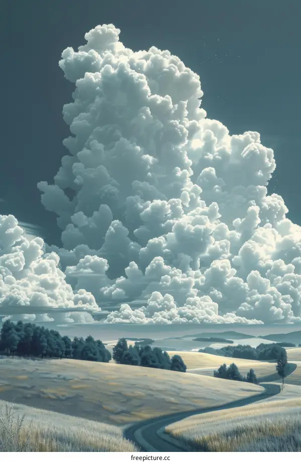 A beautiful summer landscape in the countryside