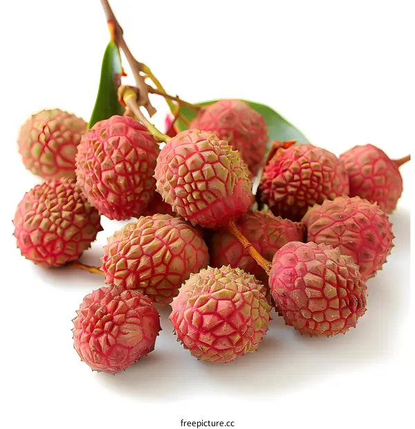 A branch of lychee fruit