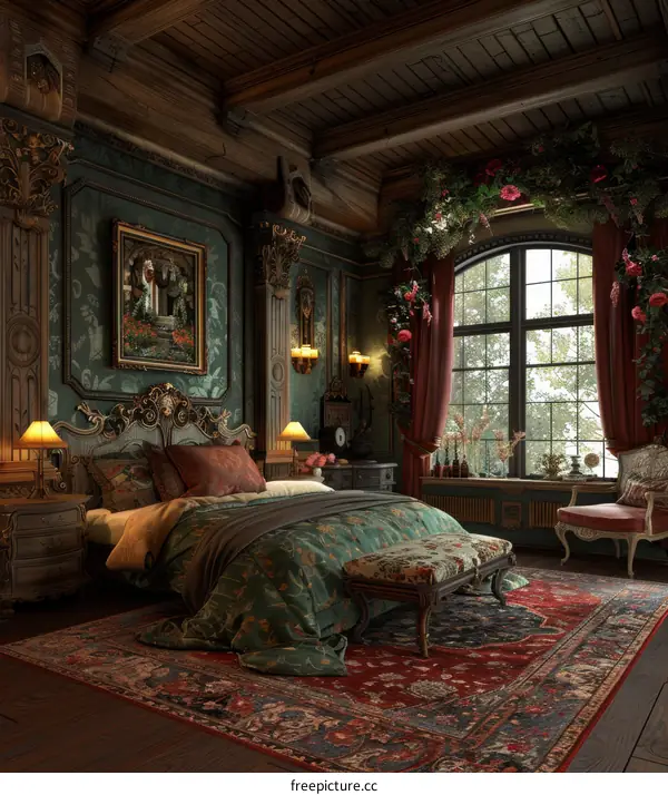 Exquisite Antique Bedroom Interior Design