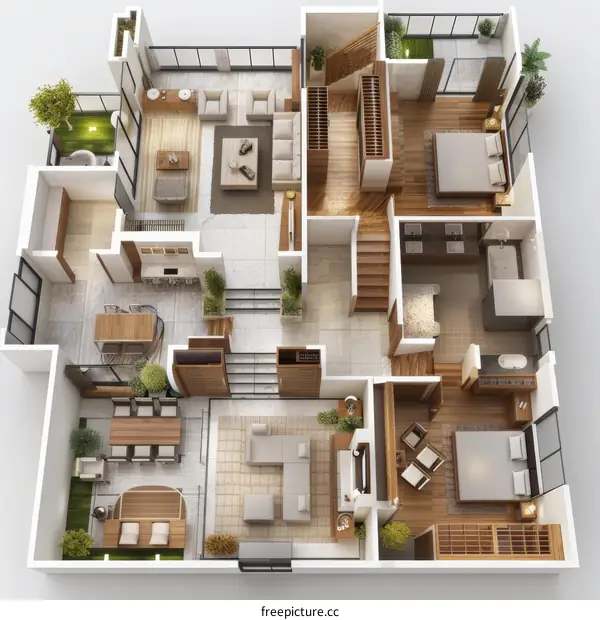 Modern Apartment's Interior Design: A Stylish Living Space