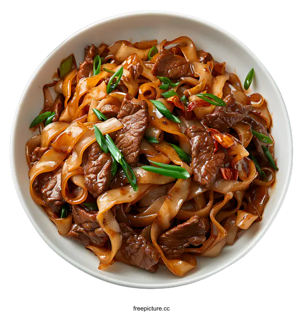 [Transparent Background PNG]Beef chow fun