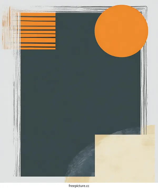 Abstract Art with Geometric Shapes and Minimalist Design