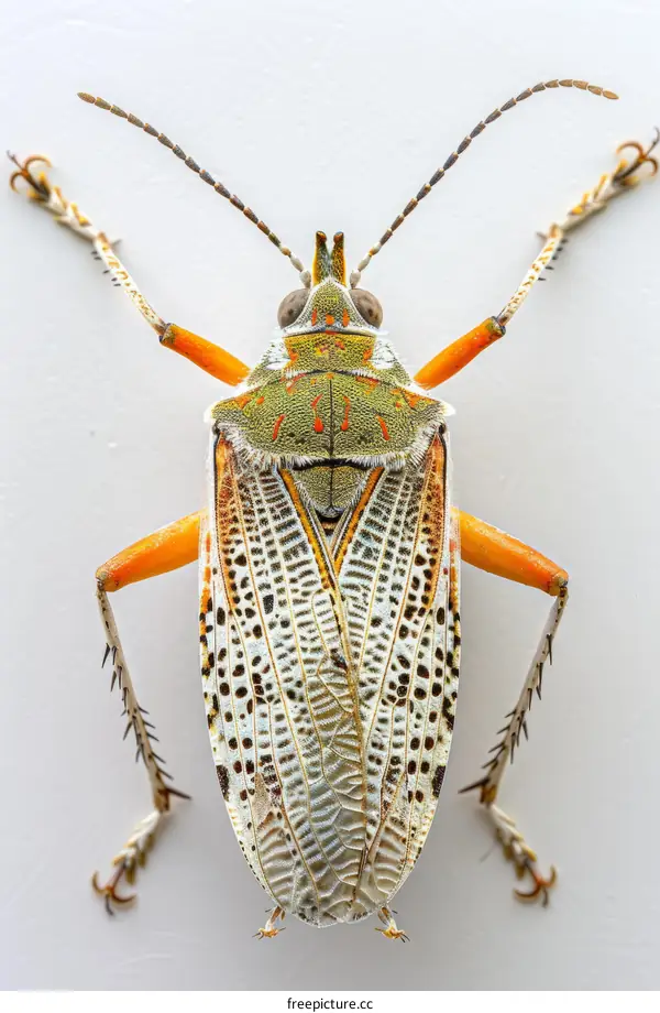 Macro Photography of a Colorful Stink Bug