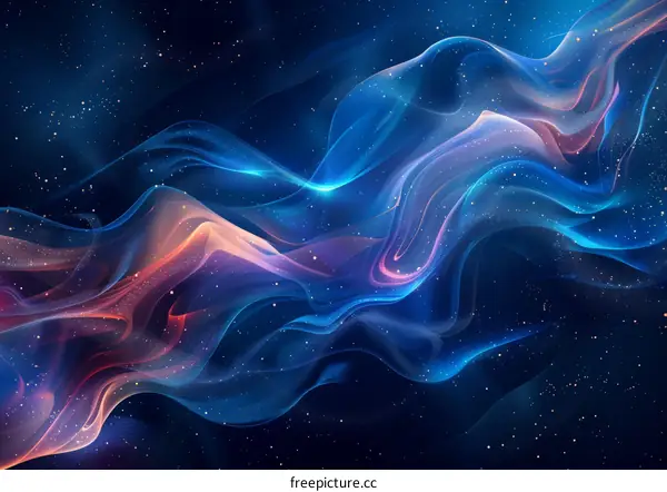 Abstract Flowing Cosmic Nebula