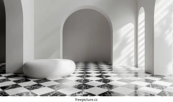 Elegant Modern Empty Room Showcase Design