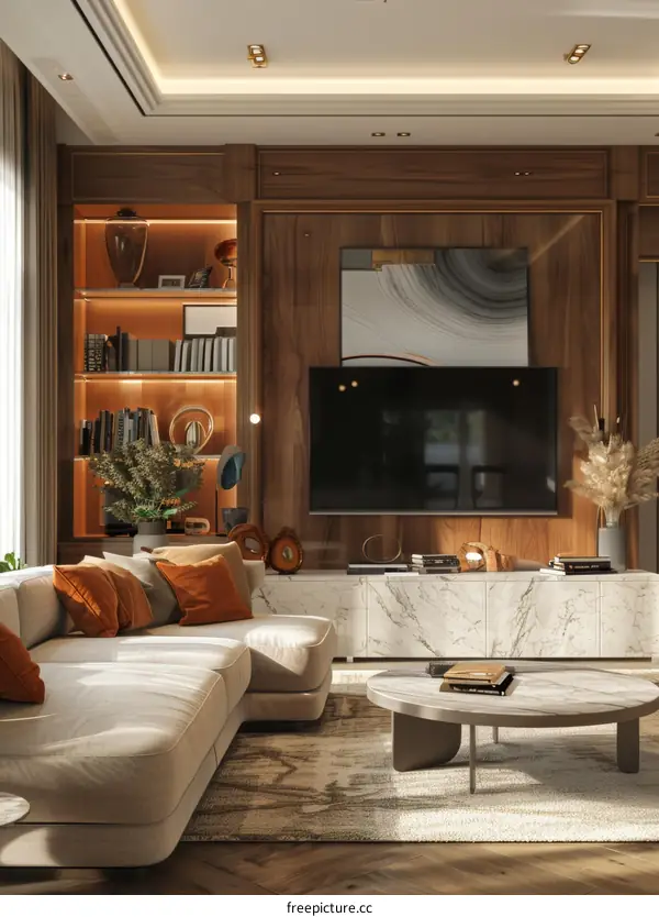 Modern Living Room Interior with Elegant Design