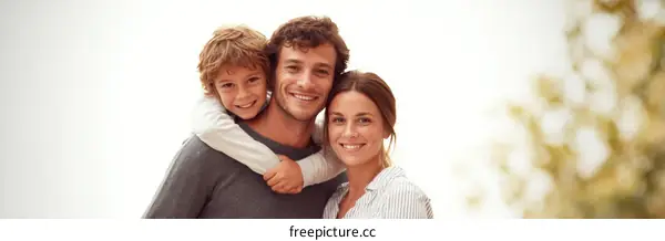 Happy Family Portrait with a Child