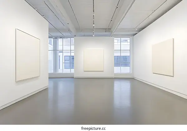 Minimalist Modern Art Gallery Interior Design