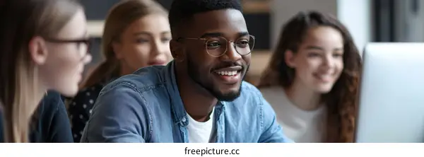 Group of Diverse Students in Discussion