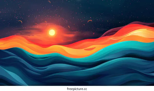 Sunset Sea