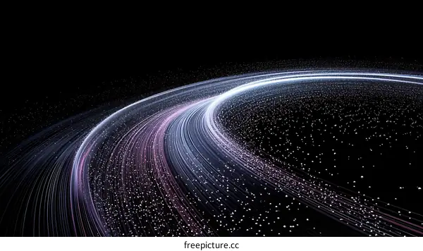 Abstract Spiral Galaxy Illustration