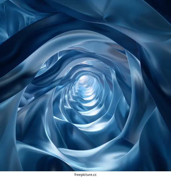 Blue Tunnel of Light