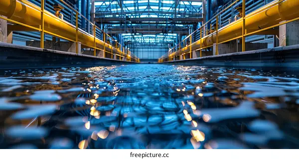 Water Treatment Plant with Aeration Tank