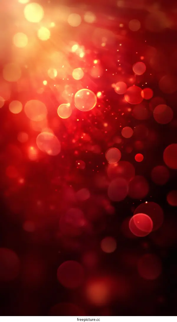 Abstract Red Bokeh Background Design
