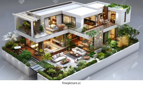 Villa Architecture 3D Visualizations