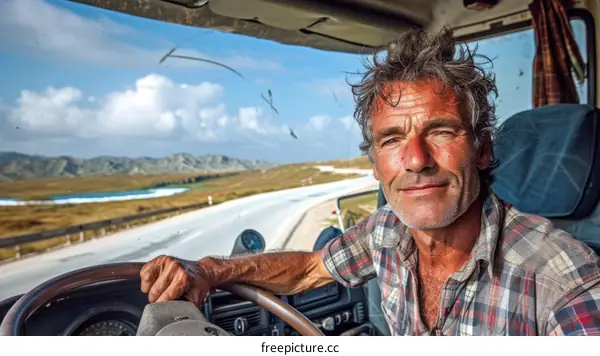 Portrait of a Trucker