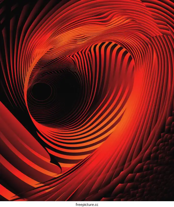 Abstract Red and Orange Geometric Design