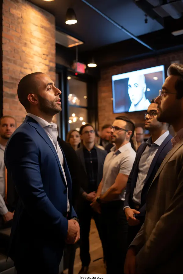 Business Professionals at Networking Event