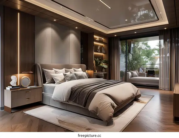 Modern Scandinavian Bedroom with Minimalist Design