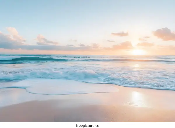 Beautiful Sunset Over The Ocean