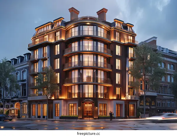 Luxurious Modern Apartment Building in Brussels