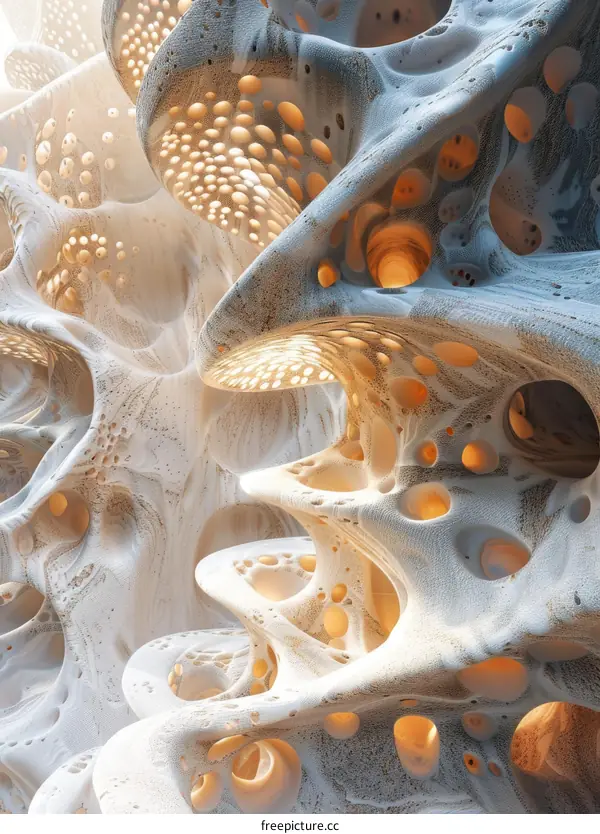 Organic Forms of Interconnected Porous Structures