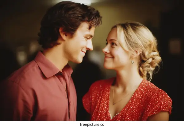 Couple Close-up Romantic Portrait