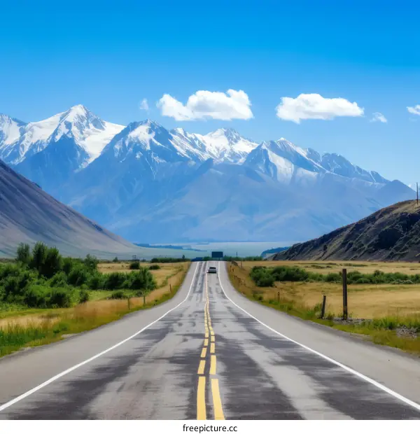 Road trip through the mountains