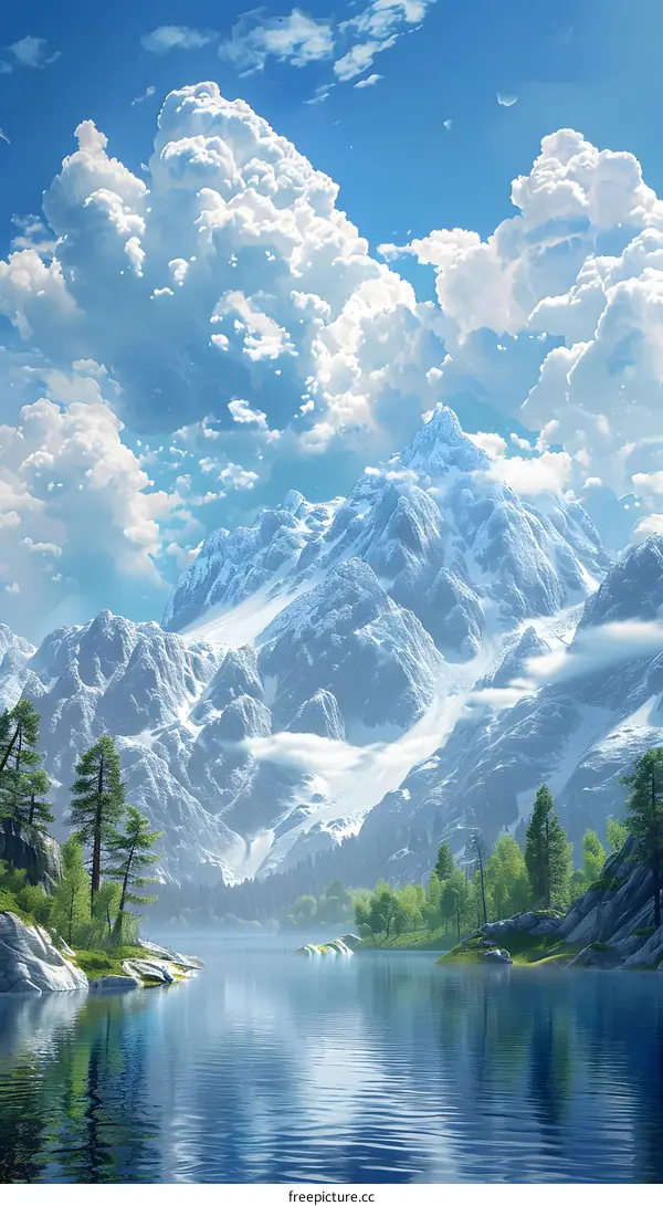 The mountain is so beautiful