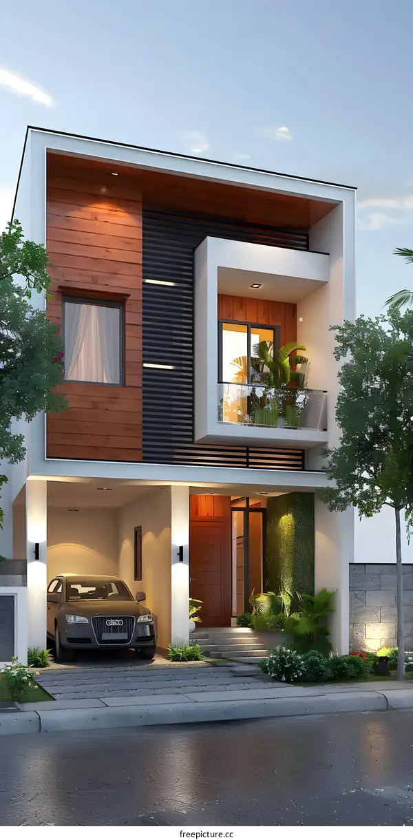 Modern minimalist villa