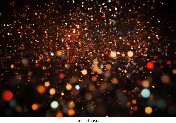 A beautiful illustration of colorful bokeh lights