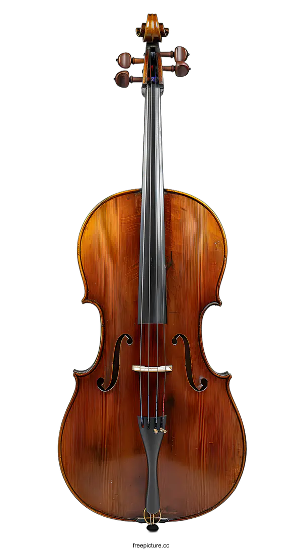 [Transparent Background PNG]Vintage Cello Isolated on White Background