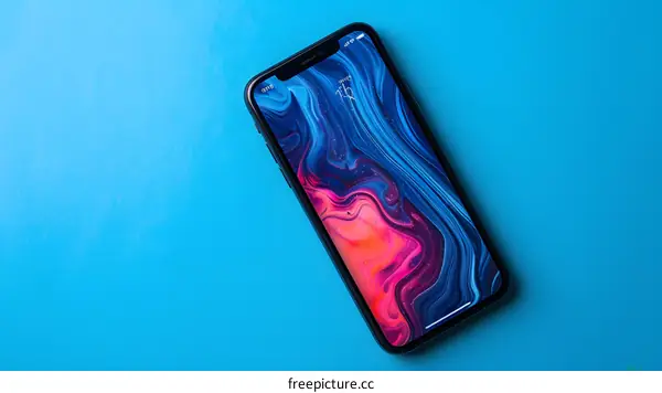 Abstract Liquid Pattern Phone Screen Wallpaper