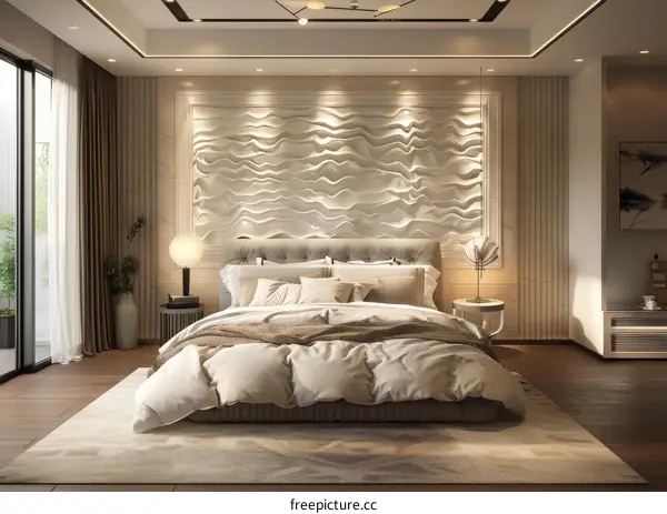 Modern Minimalist Style Bedroom with Comfortable Ambiance