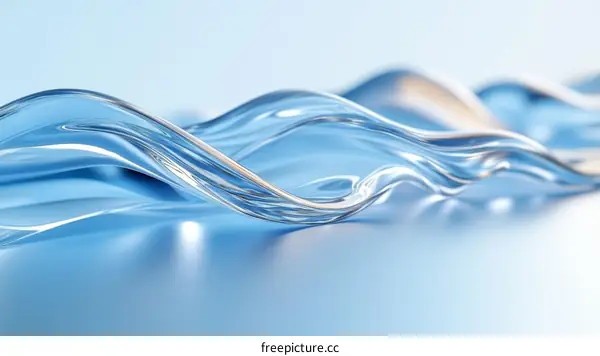 Abstract Liquid Flowing Waves