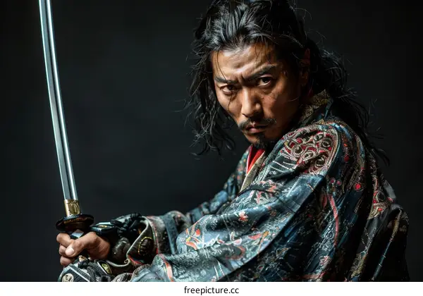 Portrait of a samurai
