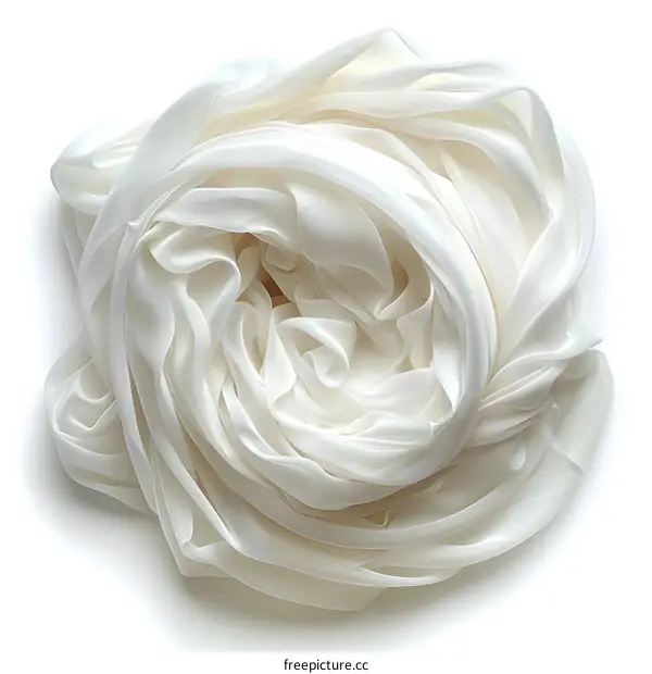 White Fabric Creased and Folded