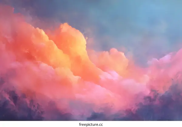 Colorful Cloudscape Painting